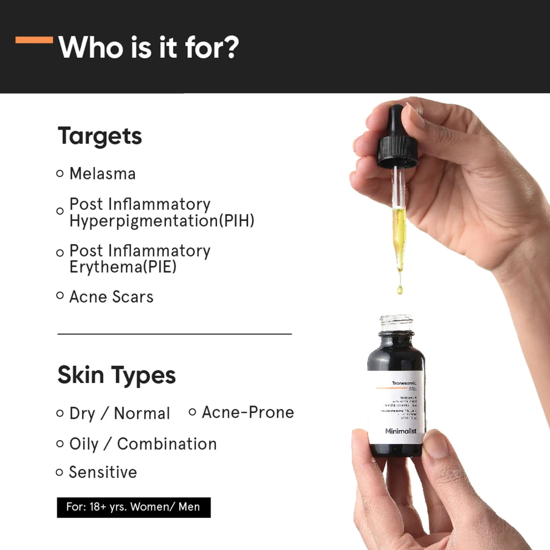 Minimalist Skin Care Tranexamic 03% Face Serum 30ml Discount