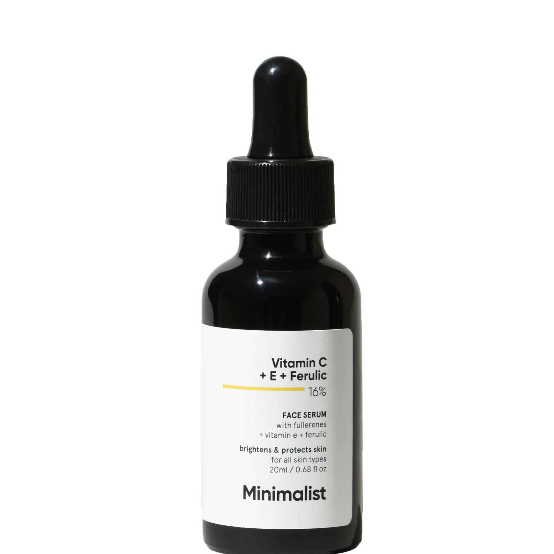 Minimalist Skin Care Vitamin C + E + Ferulic 16% Face Serum 20ml New