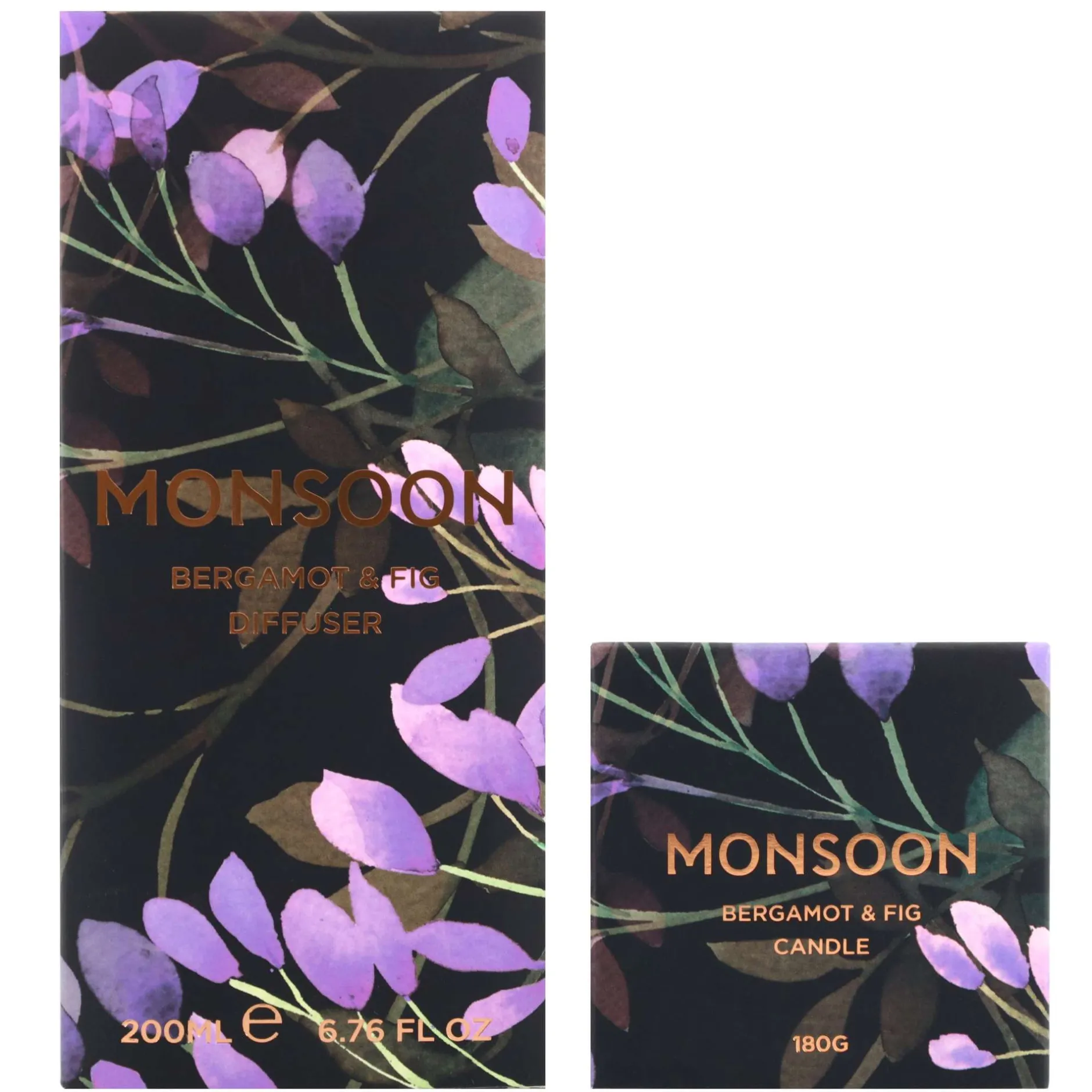 Monsoon Home Fragrance One Bergamot And Fig Candle 180g & Diffuser 200ml Sale