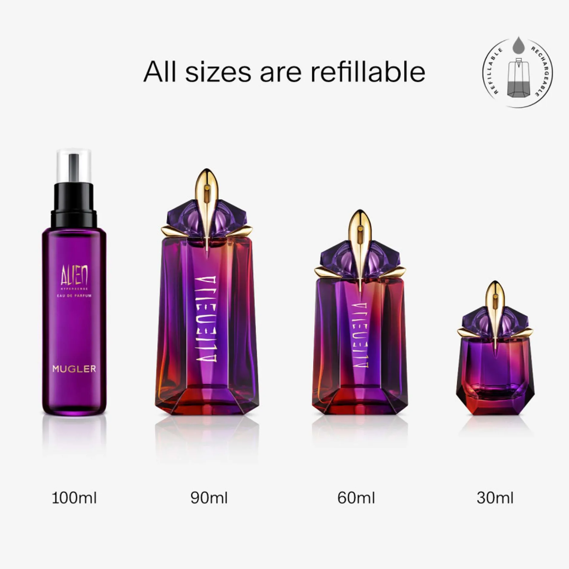 MUGLER Alien Hypersense Eau de Parfum Spray 60ml New