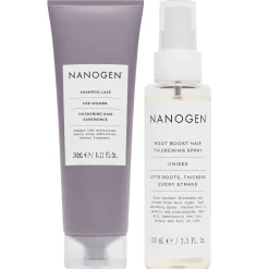 Nanogen Bundles Duo: Hair Thickening Shampoo 240ml & Root Boost Hair Thickening Spray 100ml Hot