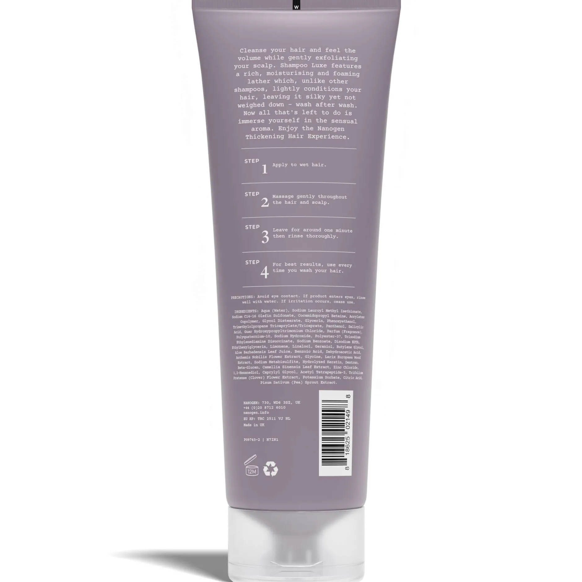 Nanogen Hair Thickening Treatments for Women Shampoo Luxe Hair Thickening Experience 240ml Sale