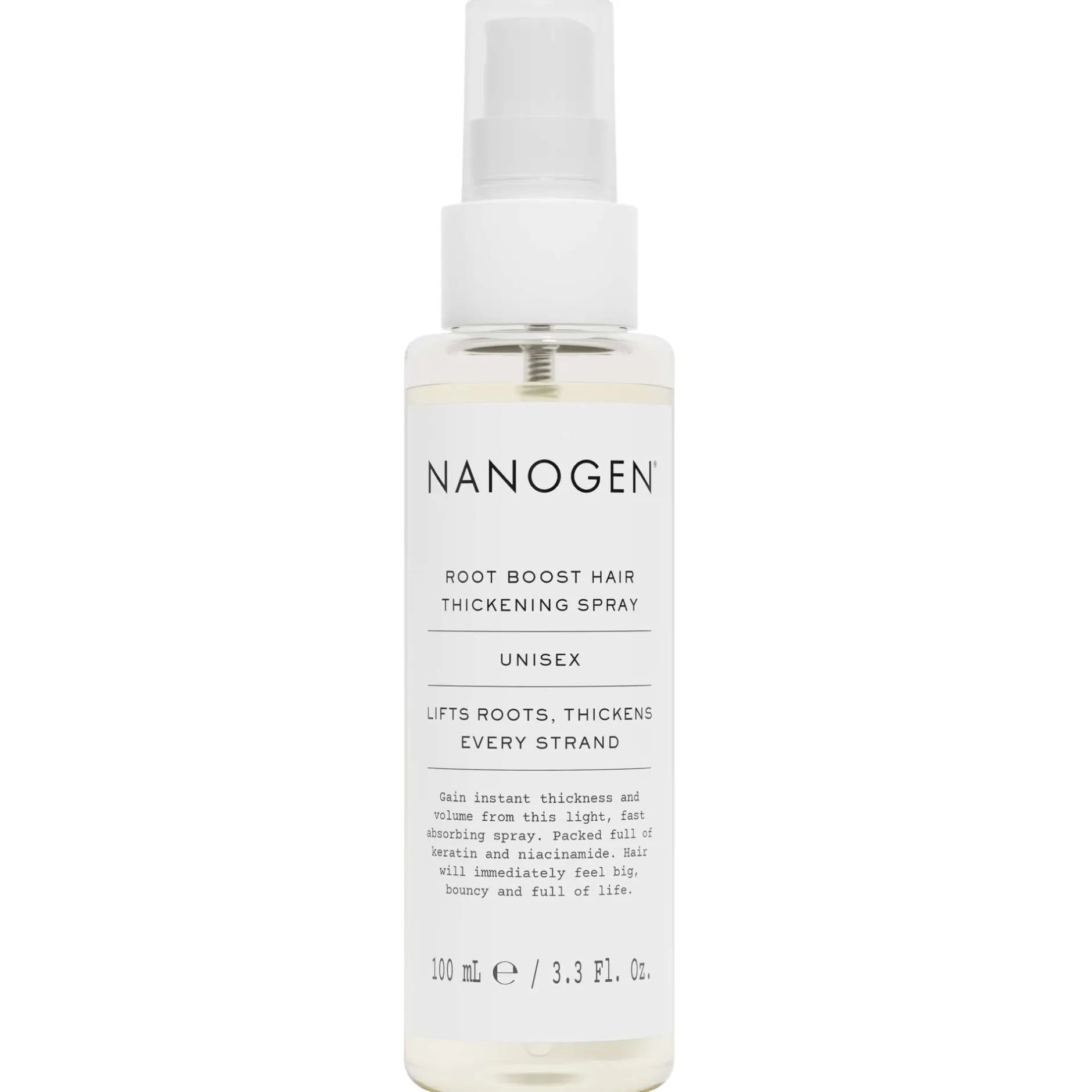 Nanogen Thickening Styling Root Boost Hair Thickening Spray 100ml