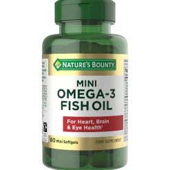 Nature's Bounty Fish Oil & Omegas Mini Omega-3 450mg Softgels x 60 Outlet
