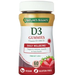 Nature's Bounty Gummies Vitamin D3 Gummies x 60 Sale