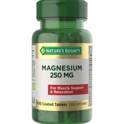 Nature's Bounty Minerals Magnesium 250 mg Coated Tablets x 100