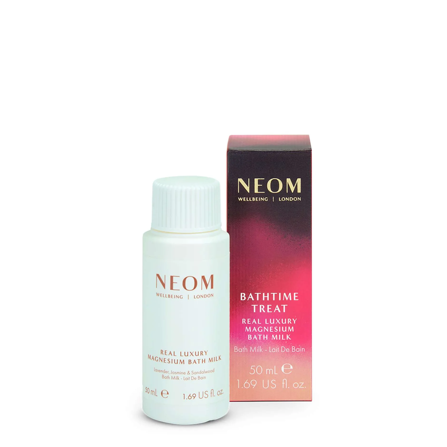 Neom Wellbeing London Bathtime Treat Bath Milk 50ml Hot