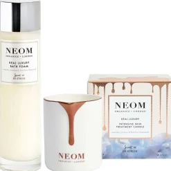 Neom Wellbeing London Bundles Duo: Real Luxury Foam & Intensive Skin Treatment Candle Best