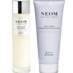 Neom Wellbeing London Bundles Duo: Real Luxury Foam & Magnesium Body Butter New