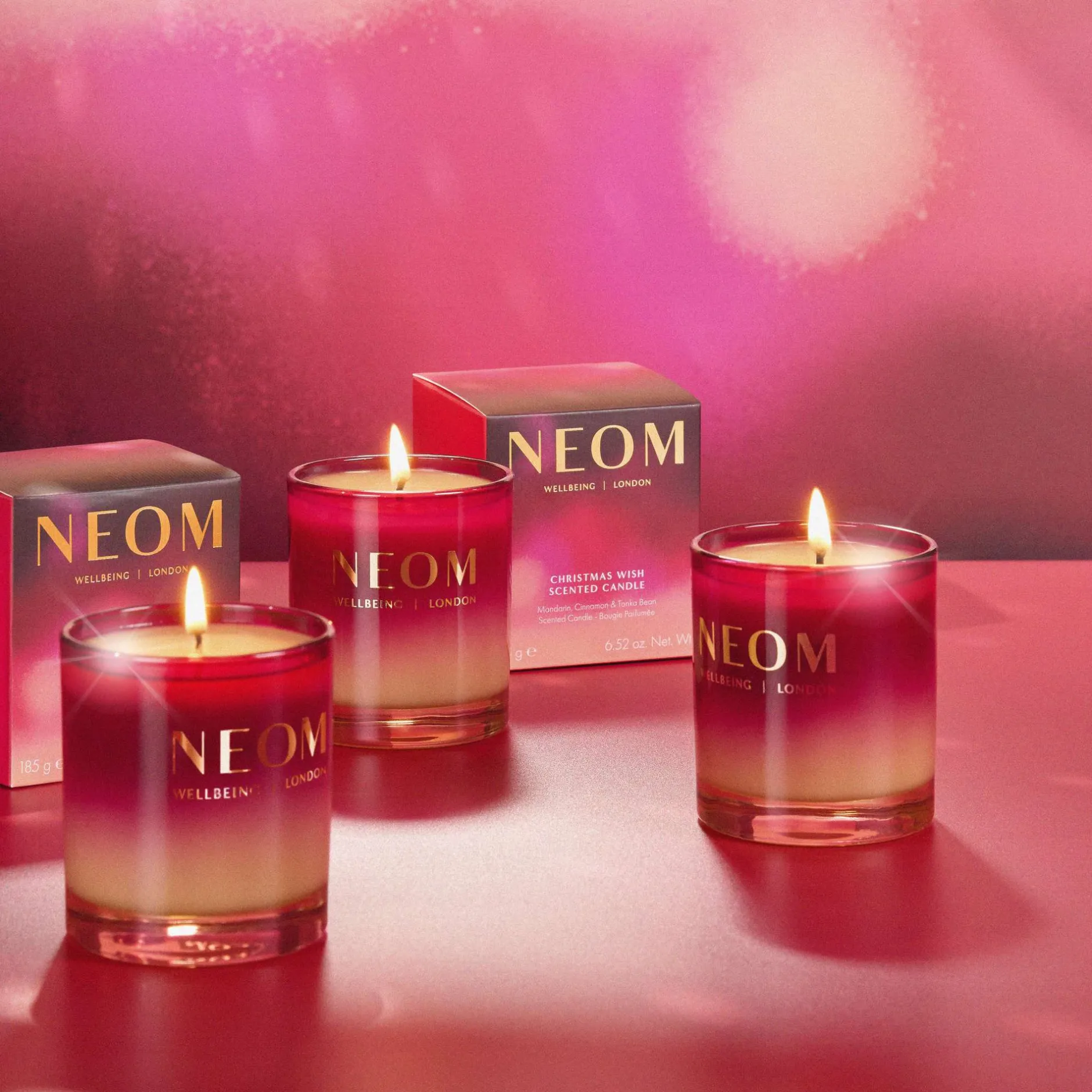 Neom Wellbeing London Christmas Wish 1 Wick Candle 185g Online