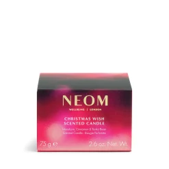 Neom Wellbeing London Christmas Wish Travel Candle 75g New
