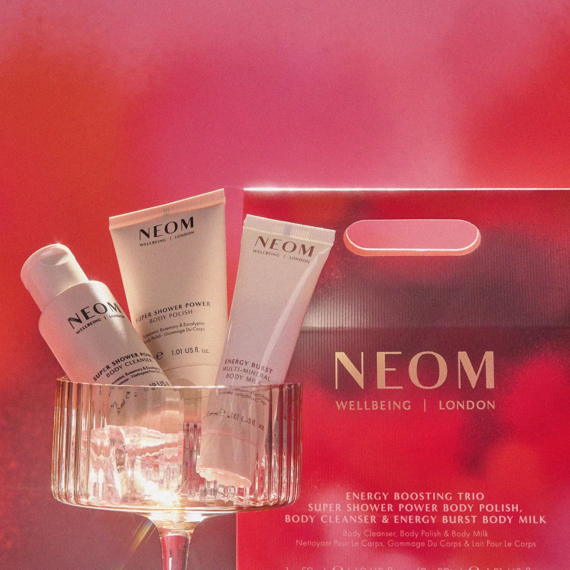 Neom Wellbeing London Energy Boosting Trio Gift Set Clearance