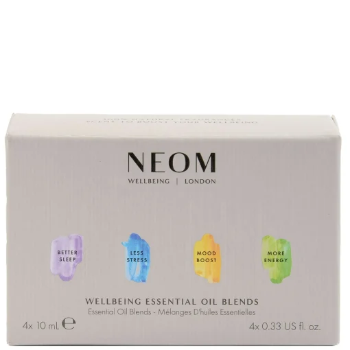 Neom Wellbeing London Gifting & Accessories Wellbeing Essential Oil Blends 4 x 10ml Discount