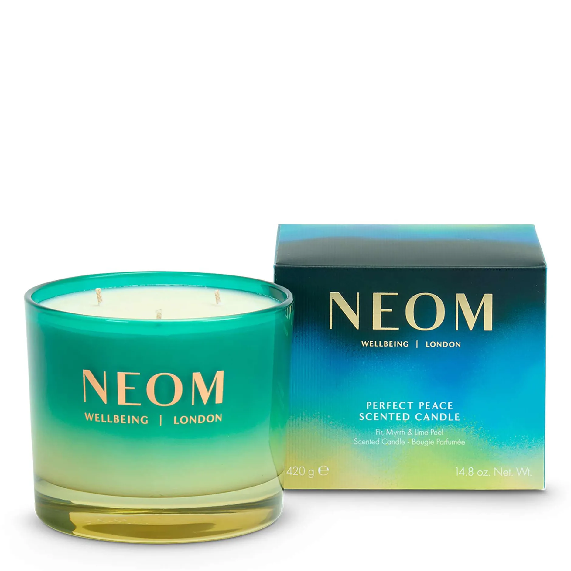 Neom Wellbeing London Perfect Peace 3 Wick Candle 420g Discount
