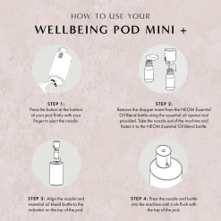 Neom Wellbeing London Pod Mini+ Waterless Essential Oil Diffuser Black Best