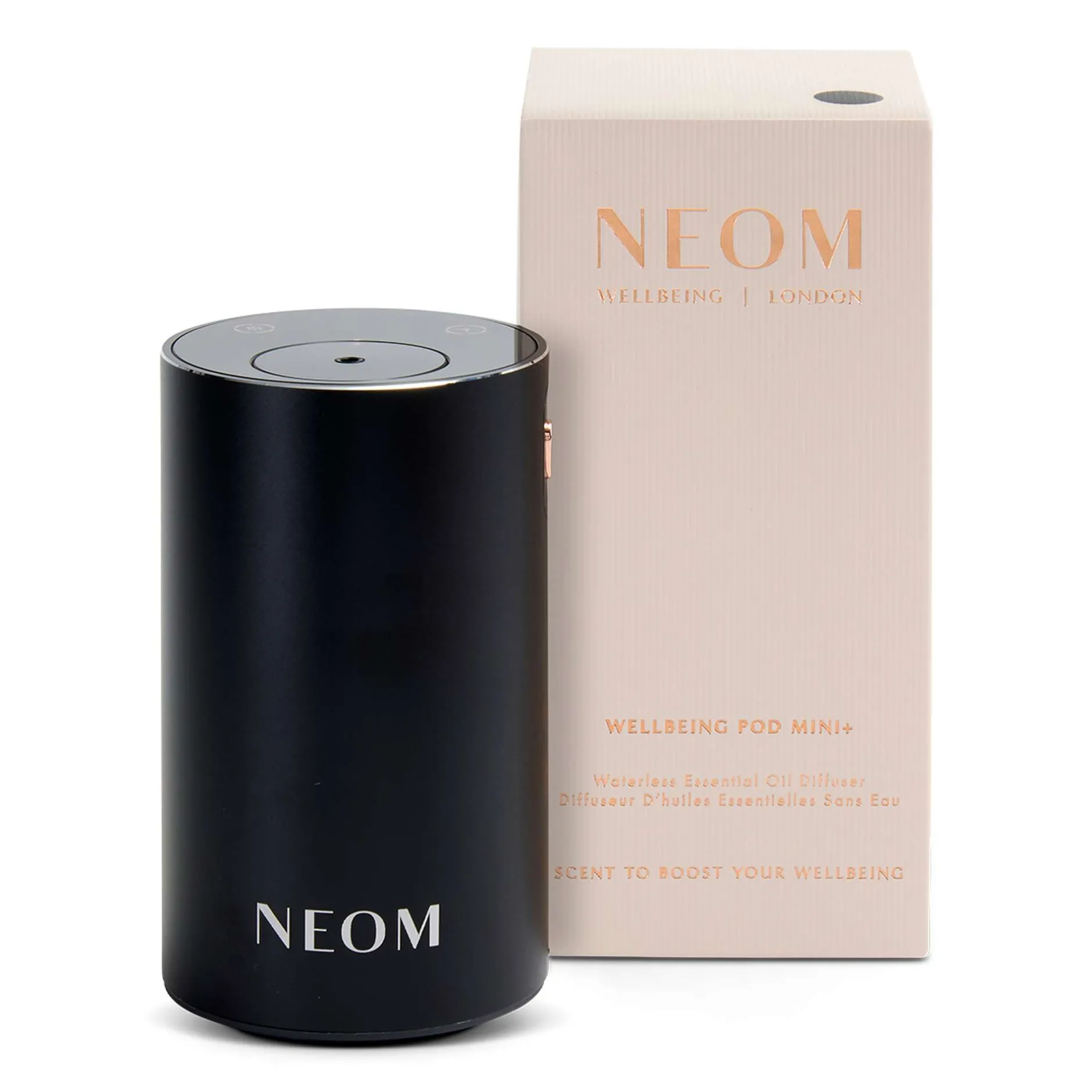 Neom Wellbeing London Pod Mini+ Waterless Essential Oil Diffuser Black Best