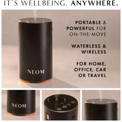 Neom Wellbeing London Pod Mini+ Waterless Essential Oil Diffuser Black Best