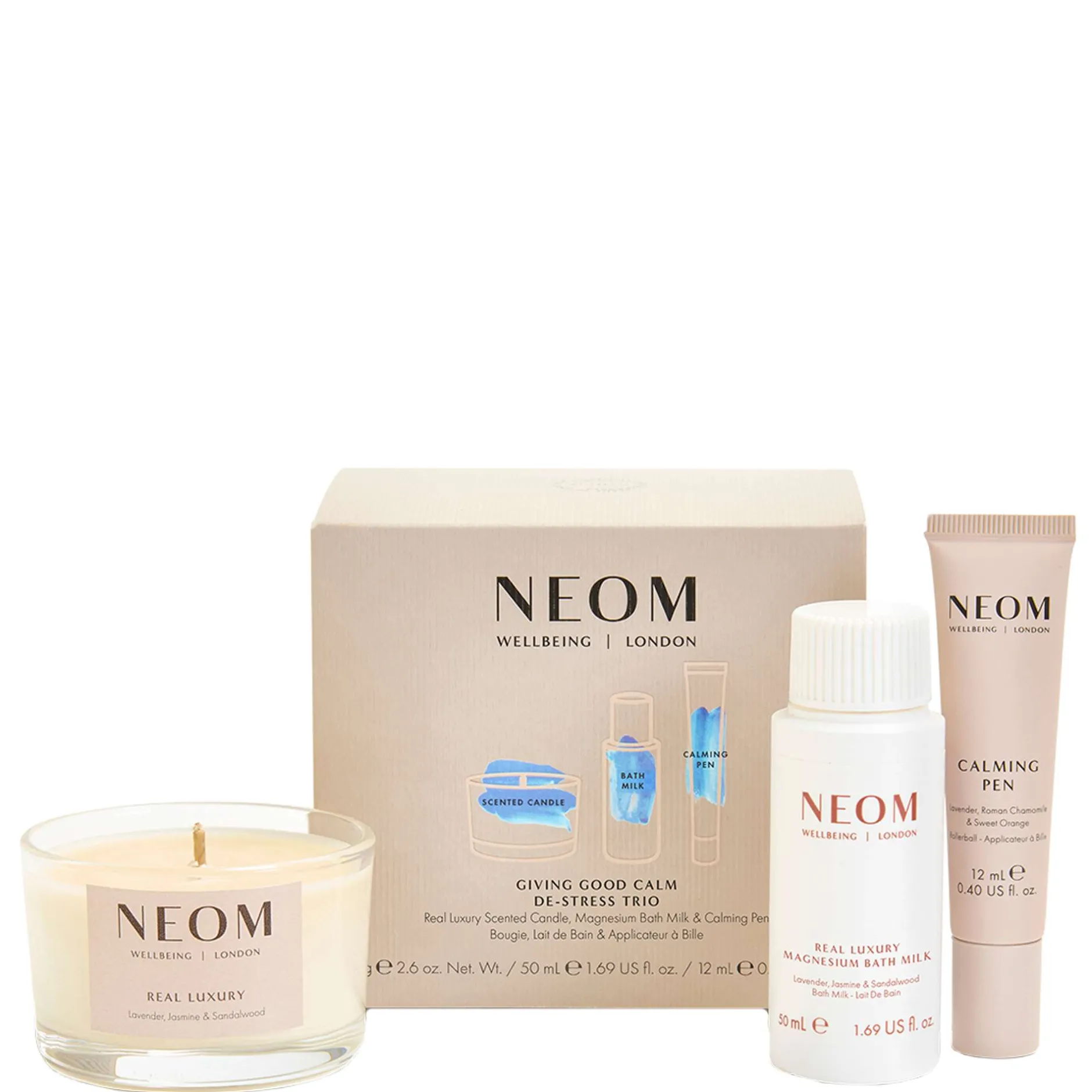 Neom Wellbeing London Scent To De-Stress Giving Good Calm De-Stress Trio Best