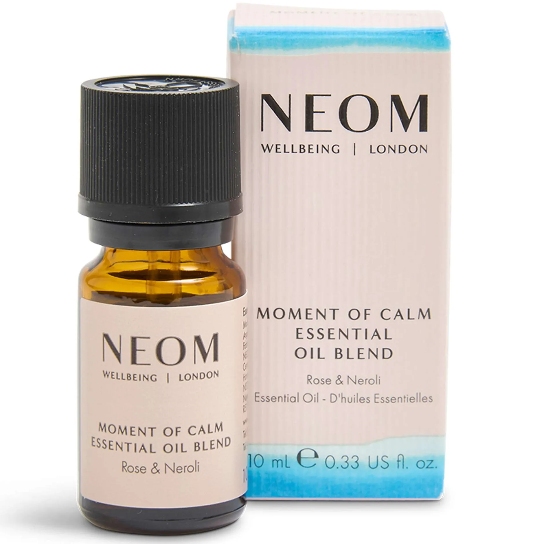 Neom Wellbeing London Scent To De-Stress Moment of Calm Essential Oil Blend 10ml New