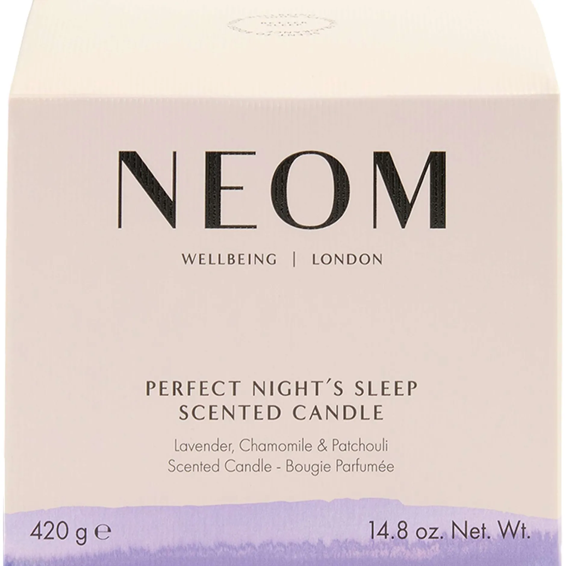 Neom Wellbeing London Scent To Sleep Perfect Night's Sleep Scented Candle (3 Wick) 420g New