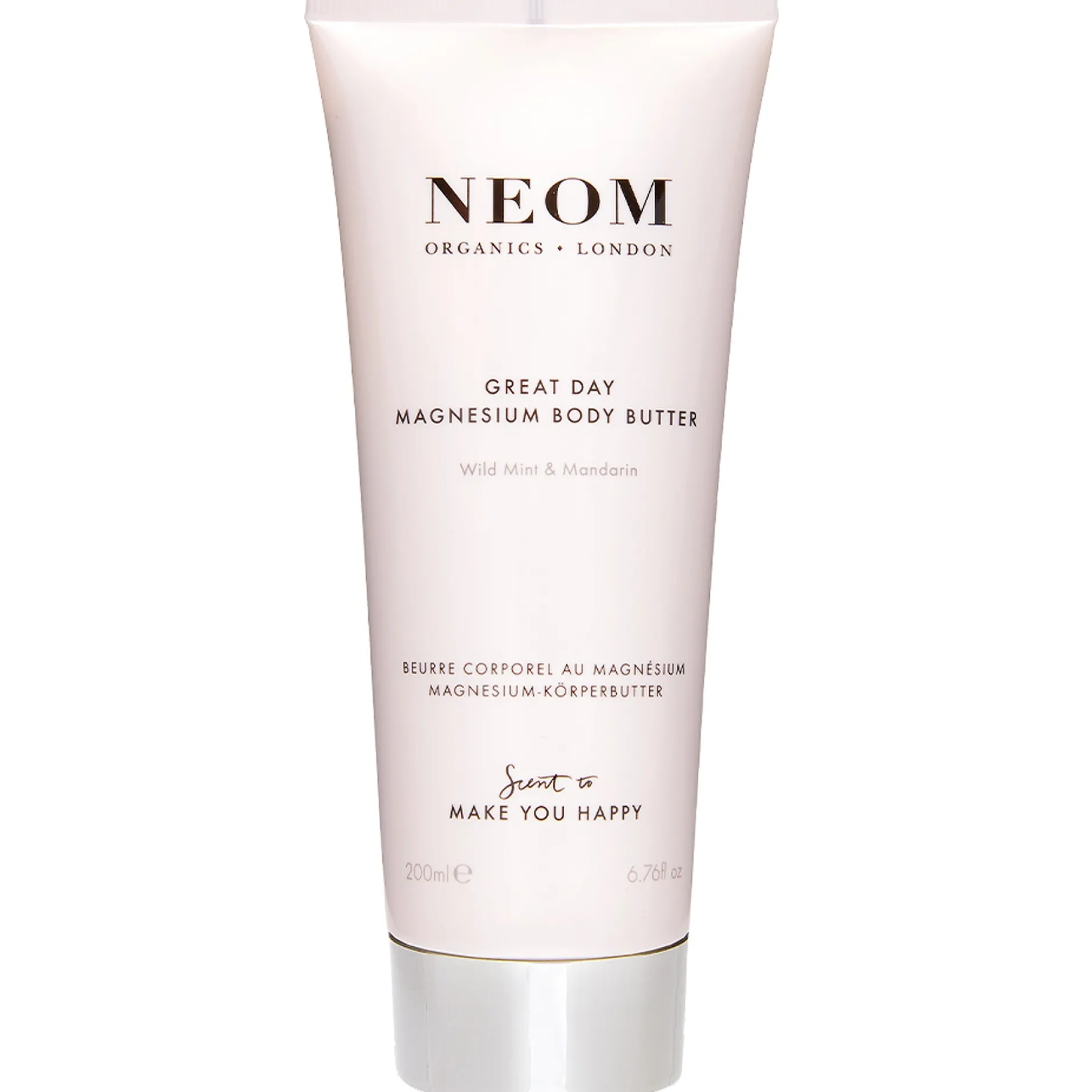 Neom Wellbeing London Scent To Make You Happy Great Day Magnesium Body Butter 200ml New