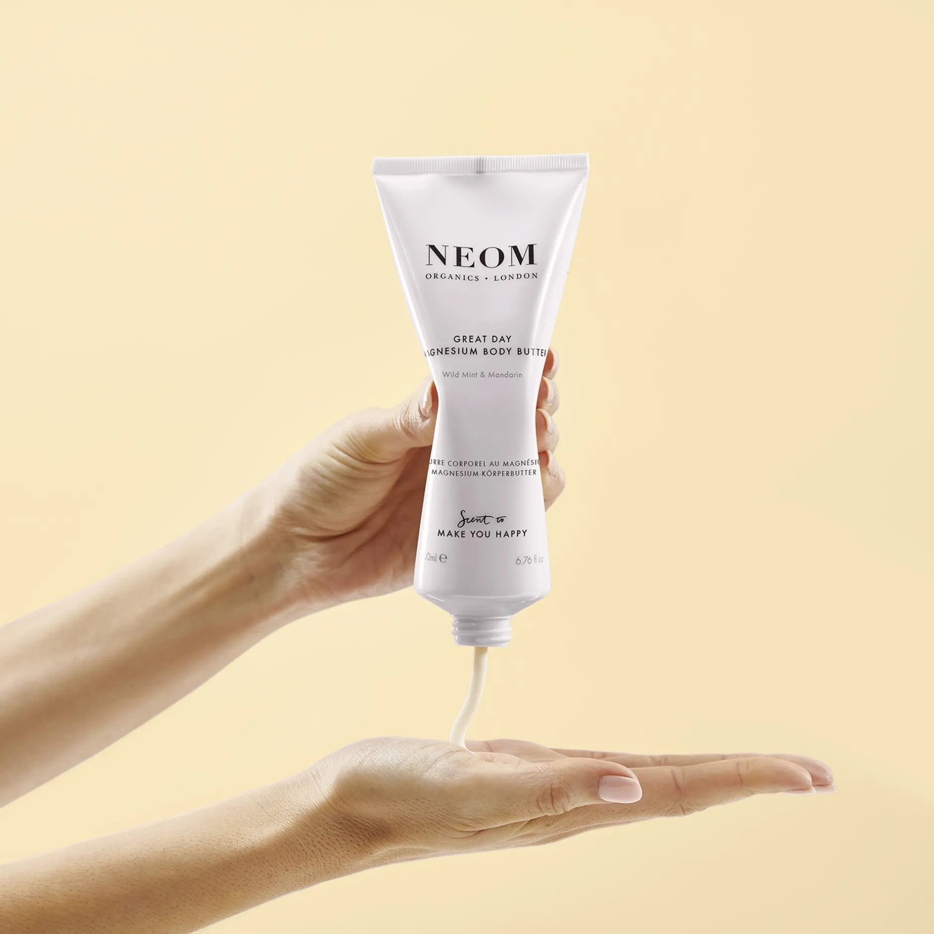Neom Wellbeing London Scent To Make You Happy Great Day Magnesium Body Butter 200ml New