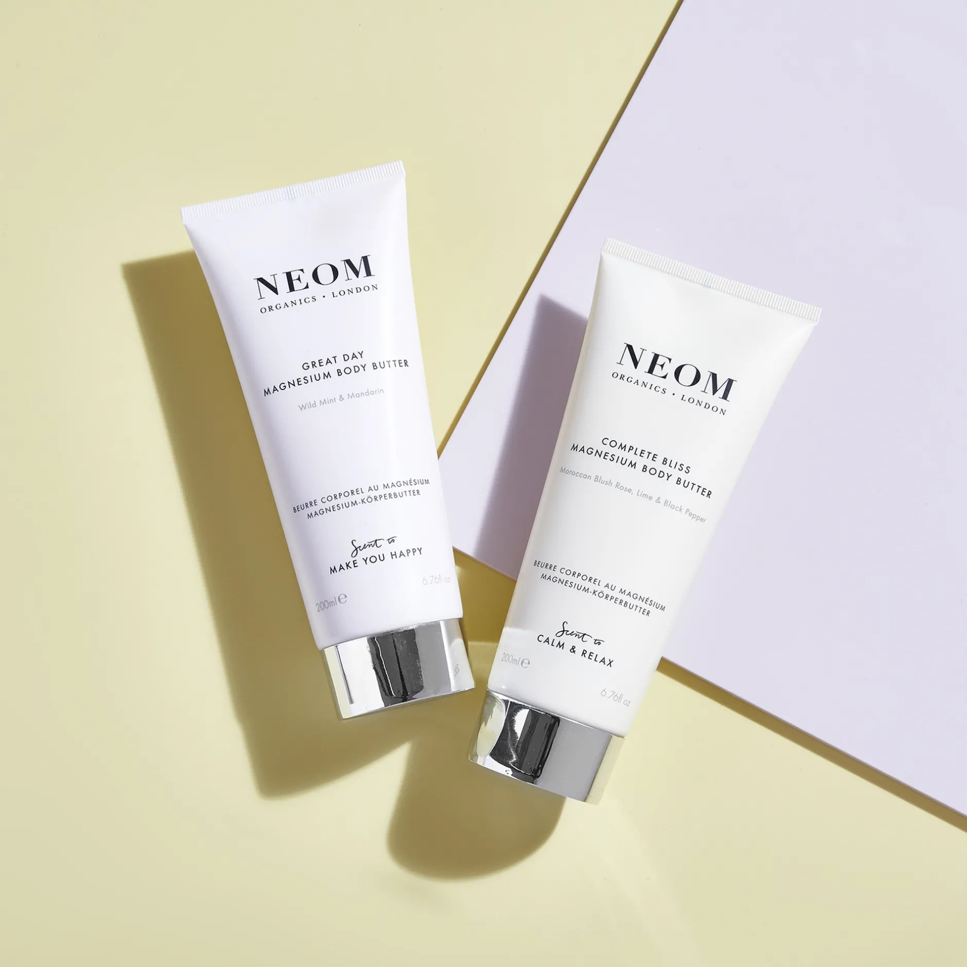 Neom Wellbeing London Scent To Make You Happy Great Day Magnesium Body Butter 200ml New