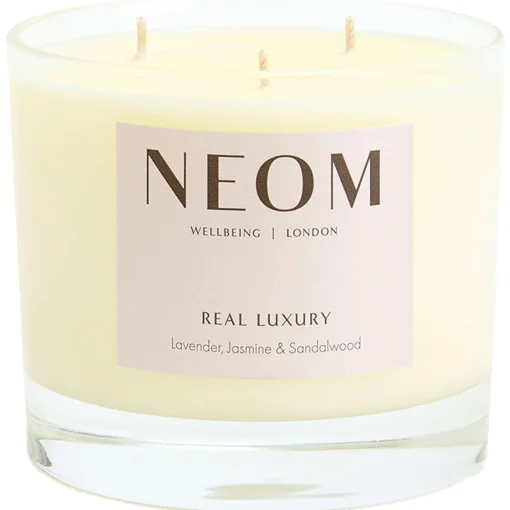 Neom Wellbeing London Scent To De-Stress Real Luxury Candle (3 Wicks) 420g Clearance