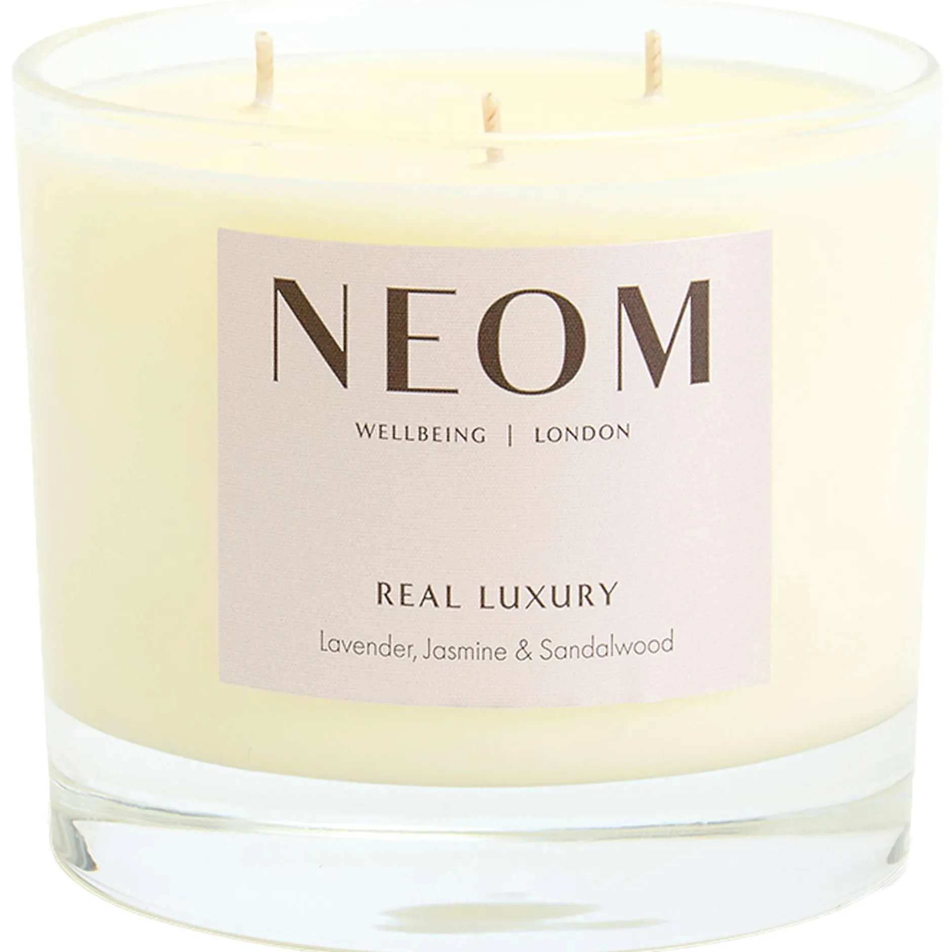 Neom Wellbeing London Scent To De-Stress Real Luxury Candle (3 Wicks) 420g Clearance