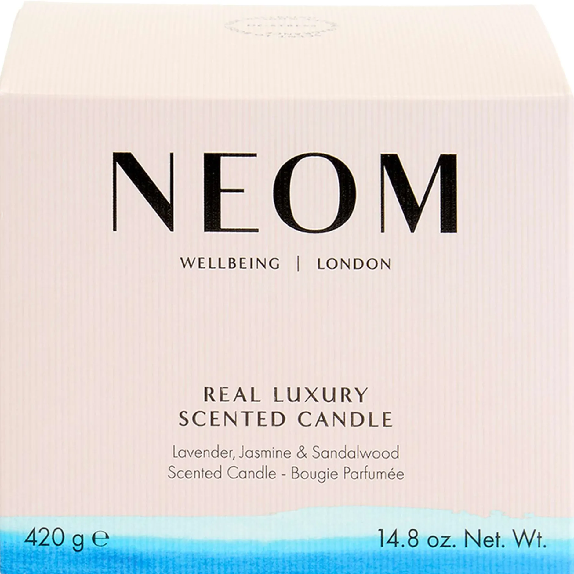 Neom Wellbeing London Scent To De-Stress Real Luxury Candle (3 Wicks) 420g Clearance