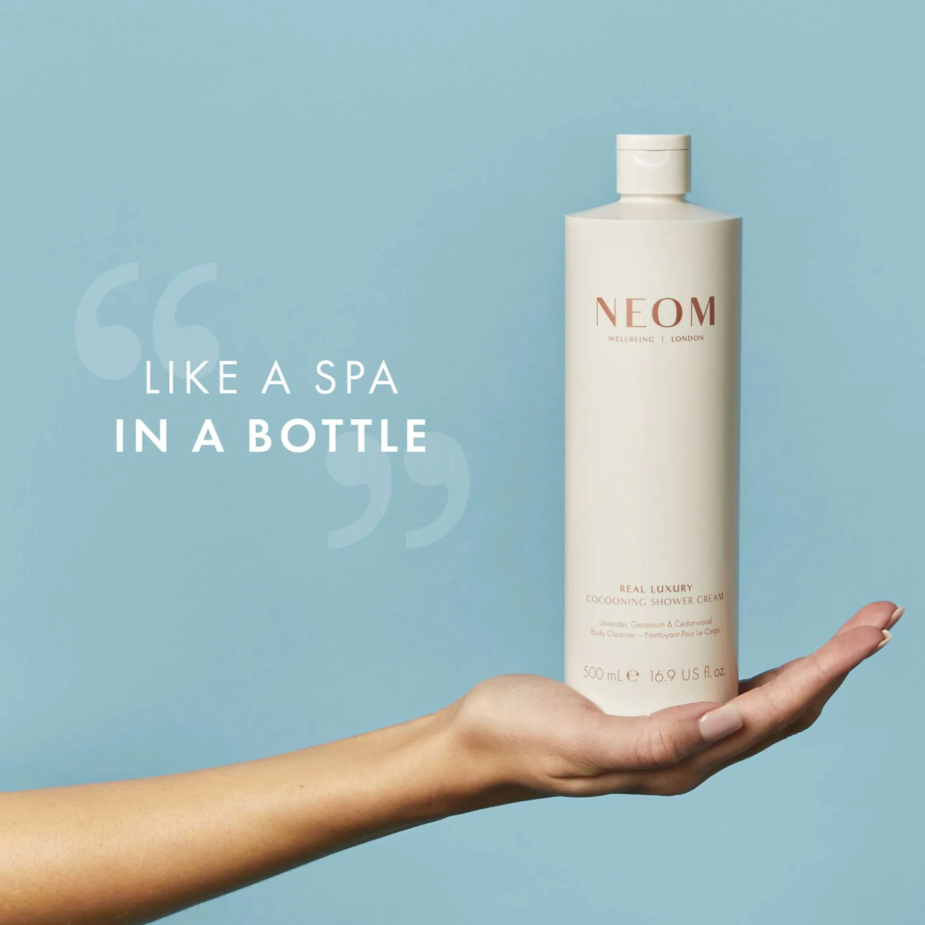 Neom Wellbeing London Scent To De-Stress Real Luxury Cocooning Shower Cream 500ml Outlet