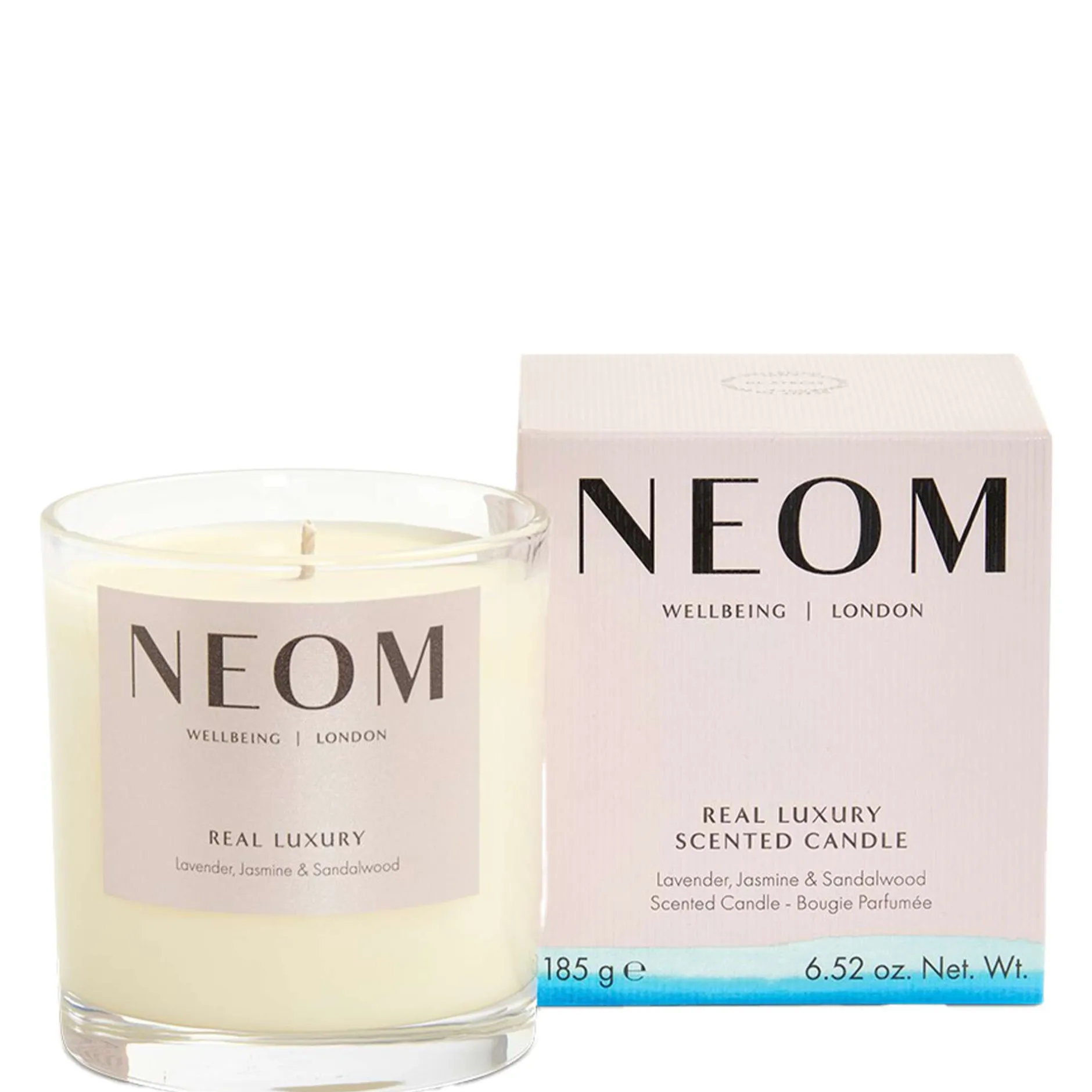 Neom Wellbeing London Scent To De-Stress Real Luxury Candle (1 Wick) 185g Discount