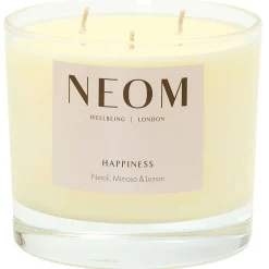 Neom Wellbeing London Scent To Make You Happy Happiness Scented Candle (3 Wicks) 420g Clearance