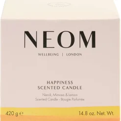 Neom Wellbeing London Scent To Make You Happy Happiness Scented Candle (3 Wicks) 420g Clearance