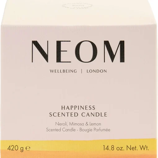 Neom Wellbeing London Scent To Make You Happy Happiness Scented Candle (3 Wicks) 420g Clearance