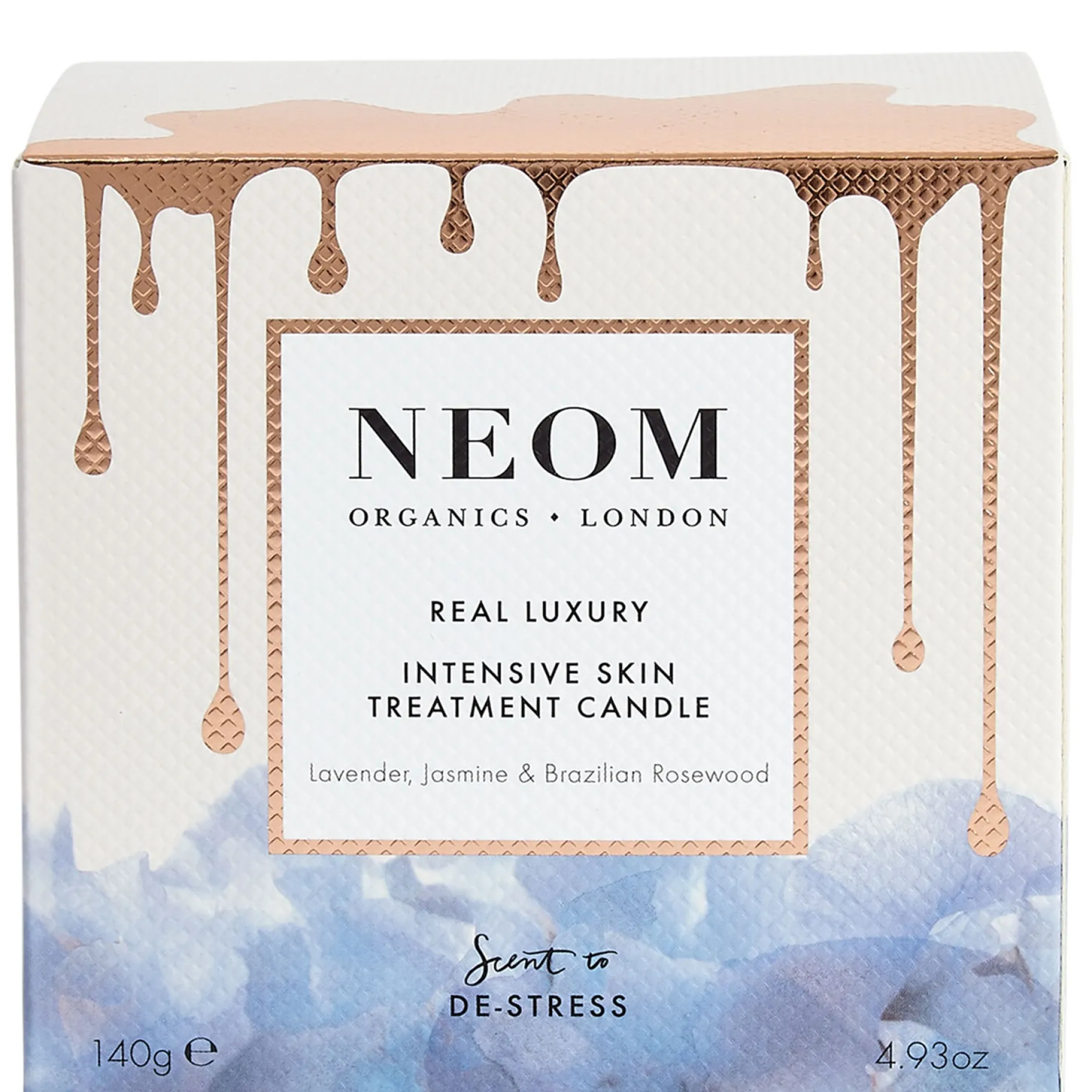 Neom Wellbeing London Scent To De-Stress Real Luxury Intensive Skin Treatment Candle 140g Clearance