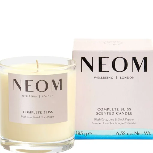 Neom Wellbeing London Scent To Calm & Relax Complete Bliss Scented Candle (1 Wick) 185g Best