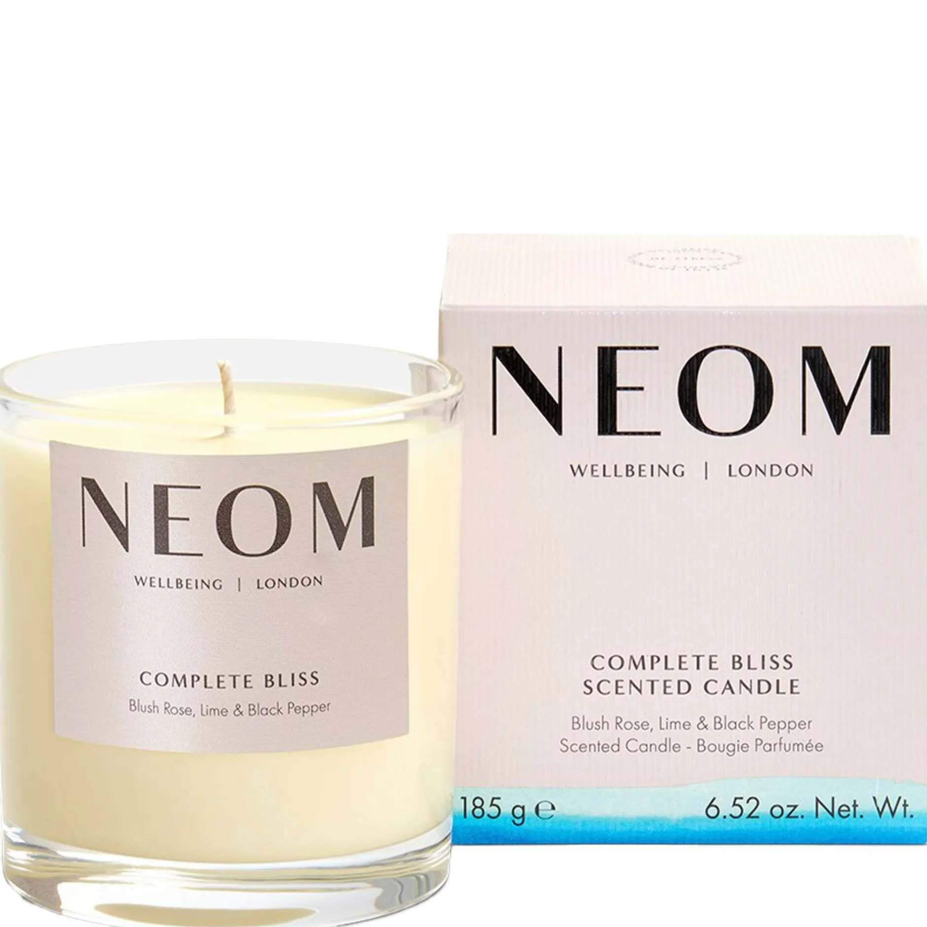 Neom Wellbeing London Scent To Calm & Relax Complete Bliss Scented Candle (1 Wick) 185g Best