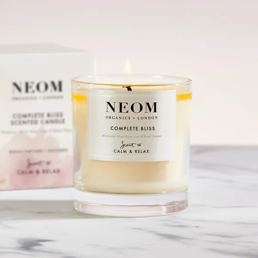 Neom Wellbeing London Scent To Calm & Relax Complete Bliss Scented Candle (1 Wick) 185g Best