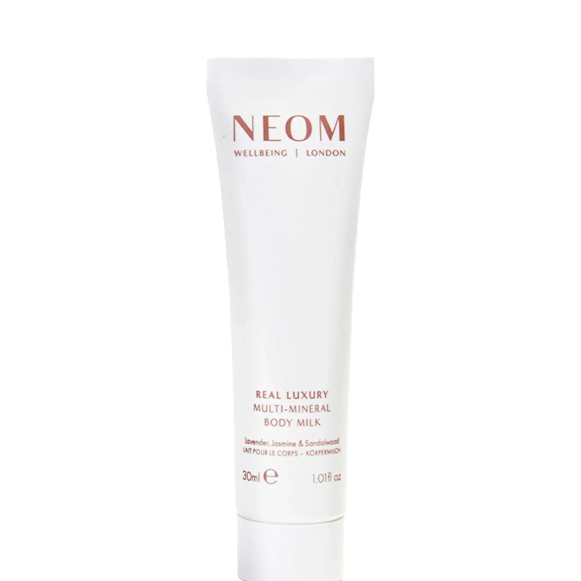 Neom Wellbeing London Scent To De-Stress Real Luxury Multi-Mineral Body Milk 30ml Hot
