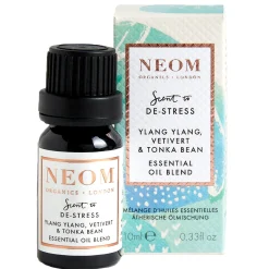 Neom Wellbeing London Scent To De-Stress Ylang Ylang, Vetivert & Tonka Bean Essential Oil Blend 10ml
