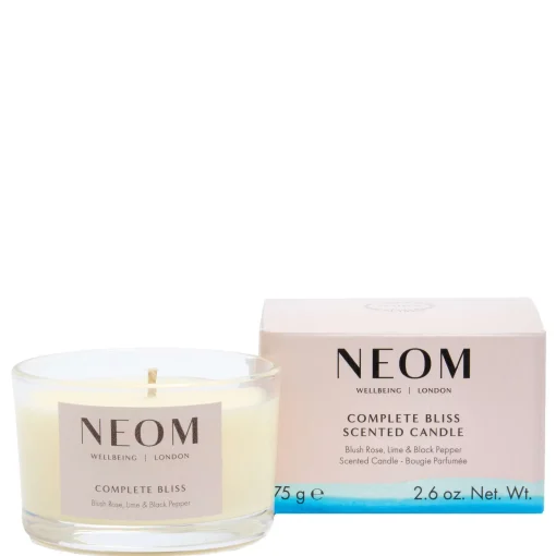 Neom Wellbeing London Scent To Calm & Relax Complete Bliss Scented Candle (Travel) 75g
