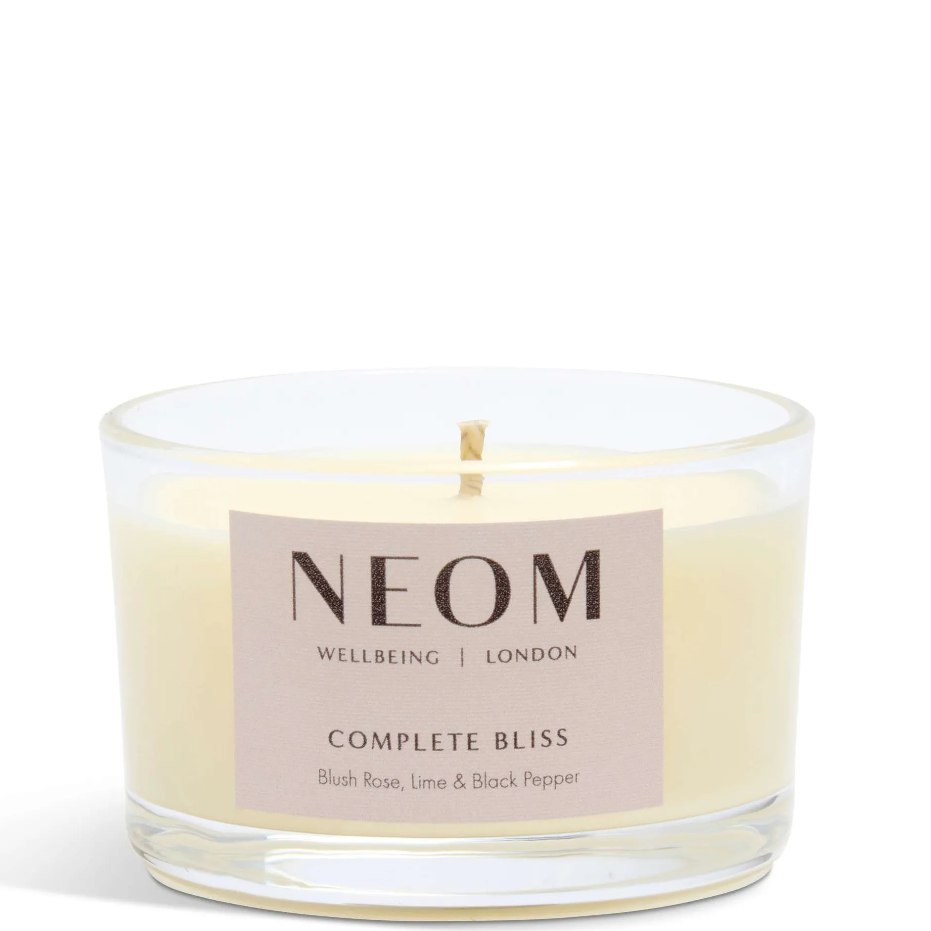Neom Wellbeing London Scent To Calm & Relax Complete Bliss Scented Candle (Travel) 75g