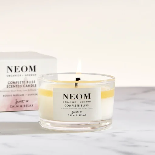 Neom Wellbeing London Scent To Calm & Relax Complete Bliss Scented Candle (Travel) 75g