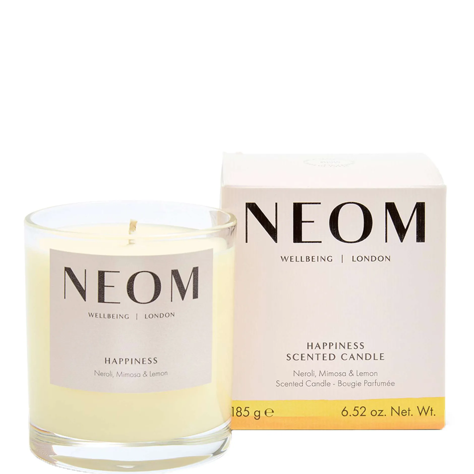 Neom Wellbeing London Scent To Make You Happy Happiness Scented Candle (1 Wick) 185g Online