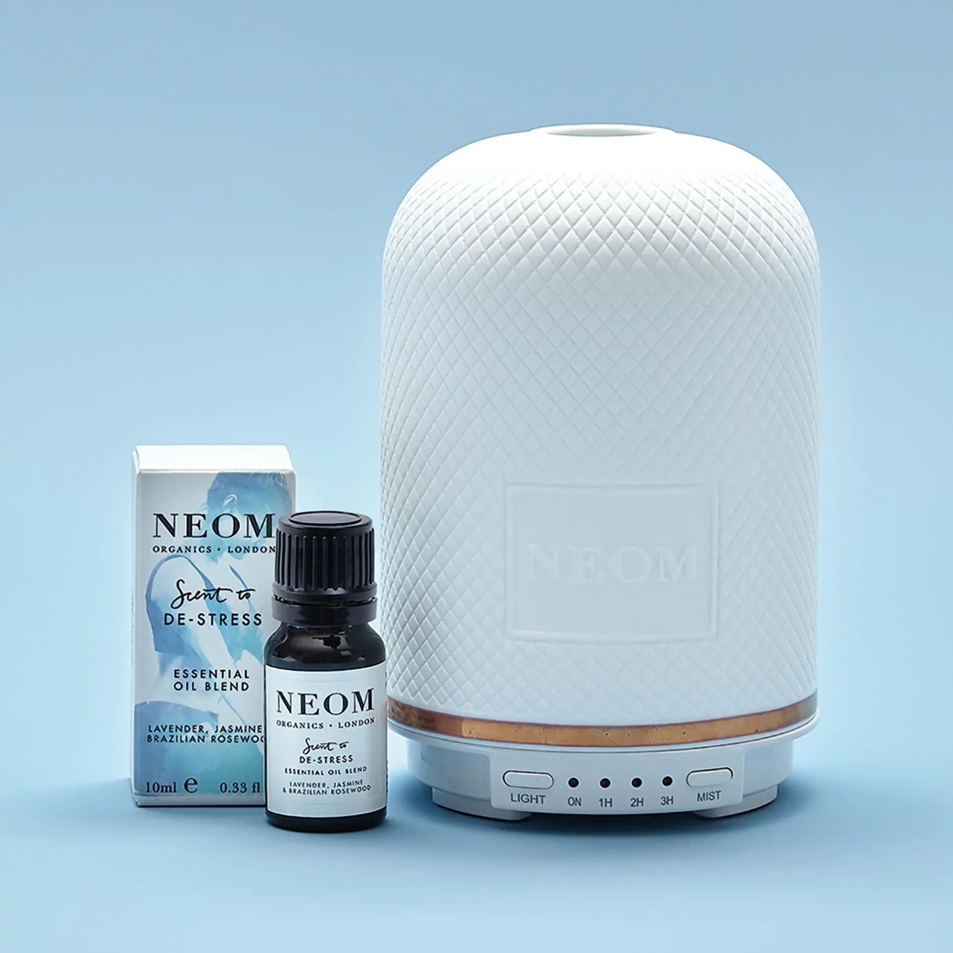 Neom Wellbeing London Scent To De-Stress Real Luxury Essential Oil Blend 10ml Clearance