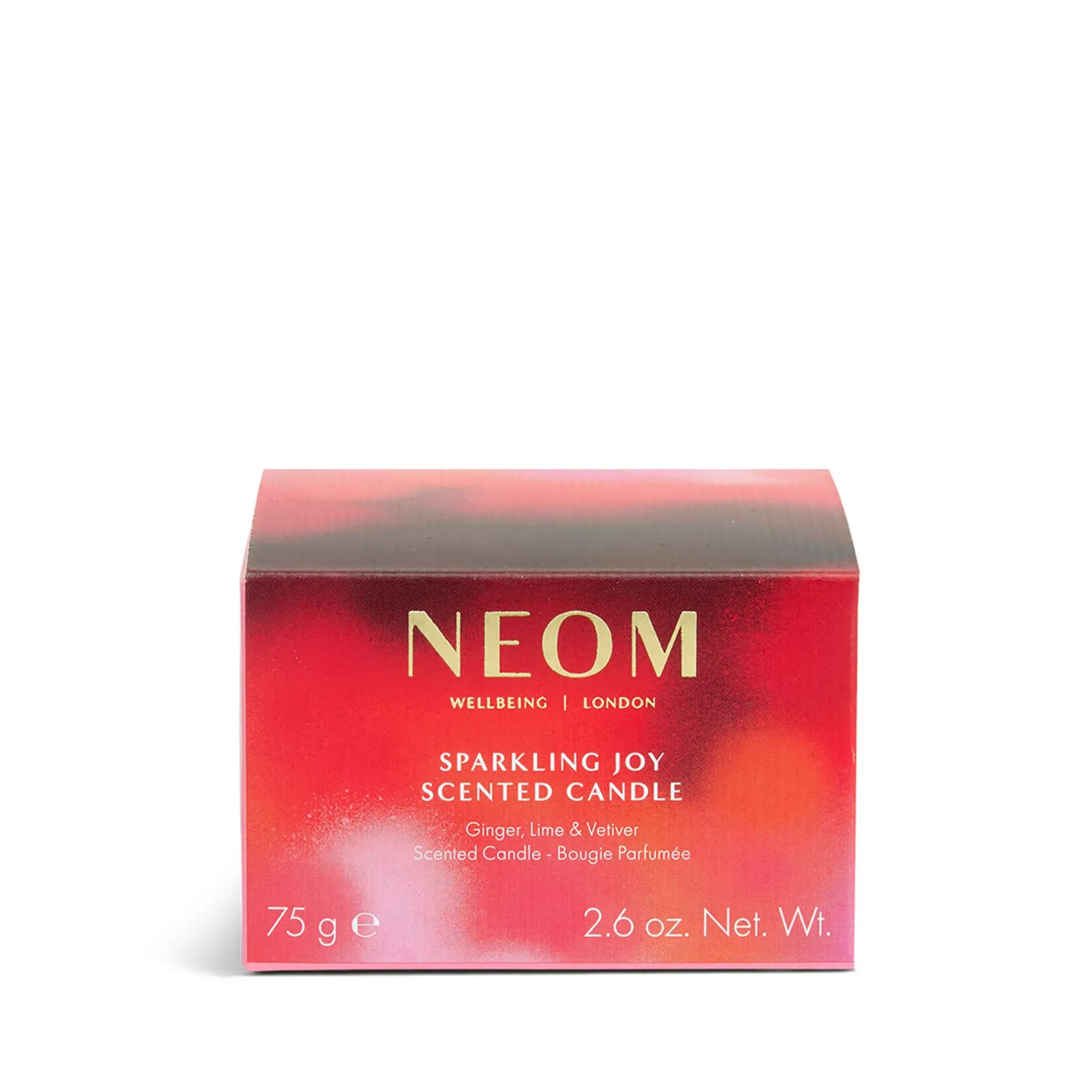 Neom Wellbeing London Sparkling Joy Travel Candle 75g New