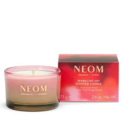 Neom Wellbeing London Sparkling Joy Travel Candle 75g New