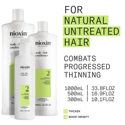 Nioxin Pro Clinical System 2 Conditioner for Natural Hair with Progressed Thinning 300ml Hot