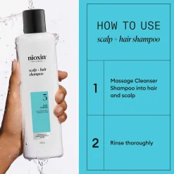Nioxin Pro Clinical System 3 Shampoo for Coloured Hair with Light Thinning 300ml Best